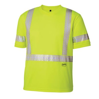 SRWV1052160U-XL image(0) - Pioneer Birdseye Safety Cool Pass T-Shirt  - Color:  Hi-Viz Yellow/Green  - Size: XL