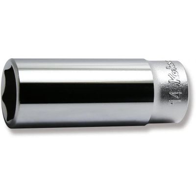 KKN2300M-14 image(0) - Ko-ken USA 2300M-14 1/4 Square Drive Socket 14 mm 6 Point Length 50 mm