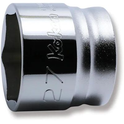KKN4400MZ-27 image(0) - Ko-ken USA 4400MZ-27 1/2 Square Drive Socket 27 mm 6 Point Length 30 mm Z-series
