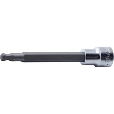 KKN3011M-100-6 image(0) - Ko-ken USA 3011M.100-6 3/8 Square Drive Bit Socket 6 mm BallPoint Hex Length 100 mm