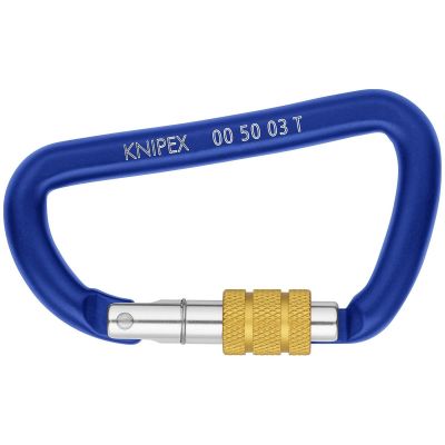 KNP005003TBKA image(0) - KNIPEX KNIPEX Tools Tethered Tool Screw Lock Carabiner