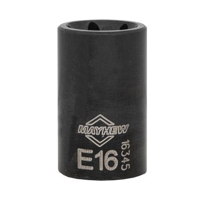 MAY16345 image(0) - Mayhew Mayhew E16 Inverted Torx&reg; Socket Bit, 3/8-Inch Drive