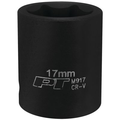 WLMM917 image(0) - Wilmar Corp. / Performance Tool 3/8" Drive 17mm 6pt Impact Socket