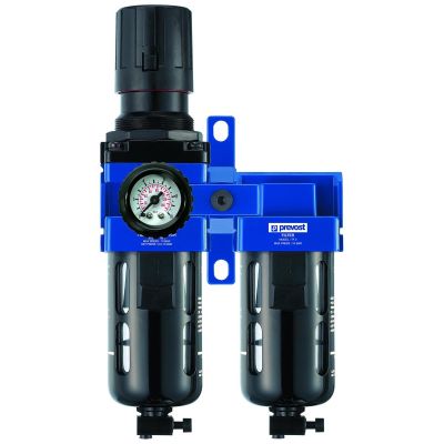 PRVTBSM201 image(0) - Prevost FILTER REGULATOR LUBRICATOR 1/4 FNPT WITH WALL BRACKET AND GAUGE