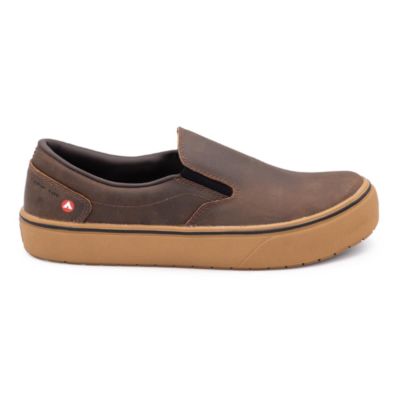 FSIAW7002-8.5D image(0) - AIRWALK VENICE - Men's Leather Slip On - CT|EH|SF|SR - Buffalo Crazy Horse / Gum - Size: 8.5 - D - (Regular)