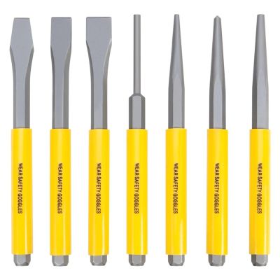 WLMW7510 image(0) - Wilmar Corp. / Performance Tool 7 Piece Punch and Chisel Set