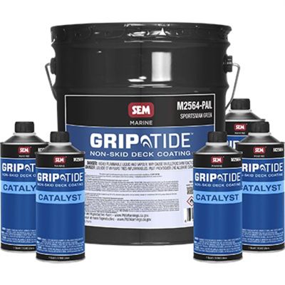 SEMM25645 image(0) - SEM Paints GripTide Non-Skid Deck Coating  Sportsman Green Kit