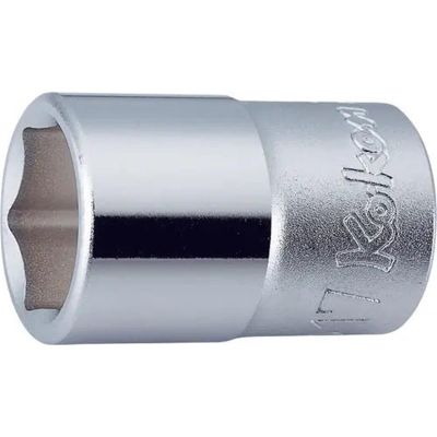 KKN4400M-18 image(0) - Ko-ken USA 4400M-18 1/2 Square Drive Socket 18 mm 6 Point Length 37 mm