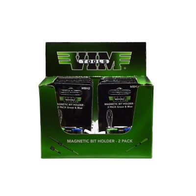 VIMMBHDISP image(0) - VIM Tools Magnetic Bit Holder Display - 10 Packs Of Mbh2 (2 Pcs Per Pack)