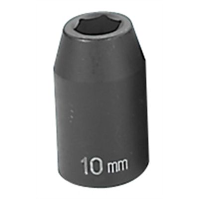GRE2010M image(0) - Grey Pneumatic 1/2" Drive x 10mm Standard Socket