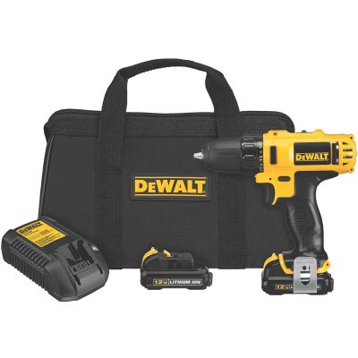 DWTDCD710S2 image(0) - DeWalt 12V MAX* 3/8-in. Drill/Driver Kit