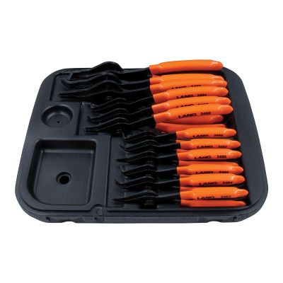 KAS3495 image(0) - Lang Tools (Kastar) 3495 - 12-Pc. Combination Int/Ext Retaining Ring Pliers Set
