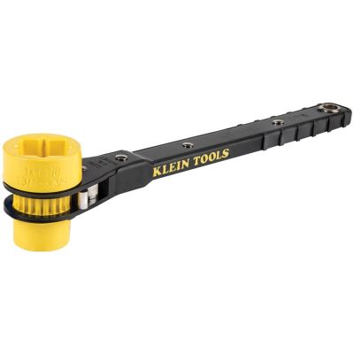 KLEKT151T image(0) - Klein Tools 4-in-1 Lineman's Ratcheting Wrench