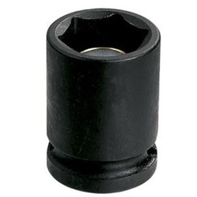 GRE2014RG image(0) - Grey Pneumatic 1/2" Drive x 7/16" Magnetic Standard Socket