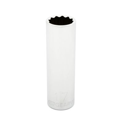 KDT80788 image(0) - GEARWRENCH 1/2 Inch Drive 12 Point Deep Metric Socket 17mm