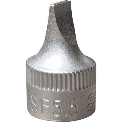 VIMSF5.5 image(0) - VIM Tools Stubby Flat Tip Driver 6.5 mm X 1M Blade, 1/4 Inch Square Drive