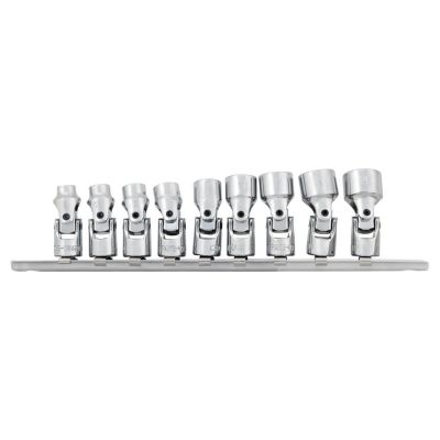 WLMW36981 image(0) - Wilmar Corp. / Performance Tool 9 Piece 1/4" Drive Metric Flex Socket Set