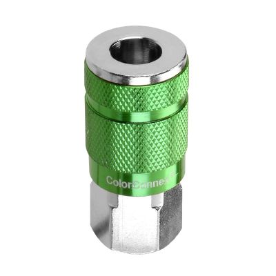 LEGA71410B image(0) - Legacy Manufacturing ColorConnex Coupler, Type B, 1/4" Body, 1/4" FNPT, Green