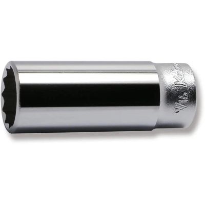 KKN2305A-9-16 image(0) - Ko-ken USA 2305A-9/16 1/4 Square Drive Socket 9/16 12 Point Length 50 mm
