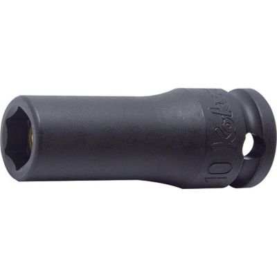 KKN13300XG-10 image(0) - Ko-ken USA 13300XG-10 3/8 Sq. Dr. Socket 10mm 6 point Length 50mm Slide Magnet
