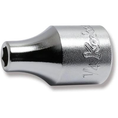 KKN4400A-1-4 image(0) - Ko-ken USA 4400A-1/4 1/2 Square Drive Socket 1/4 6 Point Length 36 mm
