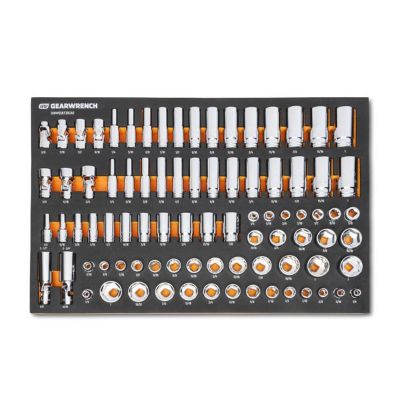 KDTGWMSSKT38SAE image(0) - GEARWRENCH 85 Piece 3/8" Drive Master SAE Socket Set in Foam Storage Tray