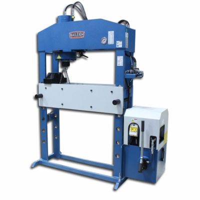 BLI1012402 image(0) - Baileigh HSP-66M-HD - 220V 3 Phase 66 Ton Hydraulic H-Frame Press, 9.84" Stoke