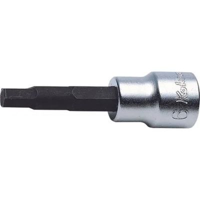 KKN3010M-62-4 image(0) - Ko-ken USA 3010M.62-4 3/8 Square Drive Bit Socket 4 mm Hex Length 62 mm
