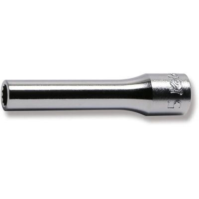 KKN2305M-5 image(0) - Ko-ken USA 2305M-5 1/4 Square Drive Socket 5 mm 12 Point Length 50 mm