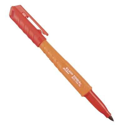 KLE861014 image(0) - Klein Tools Skribes&trade; Fine Tip Permanent Markers, Black, 4-Pack