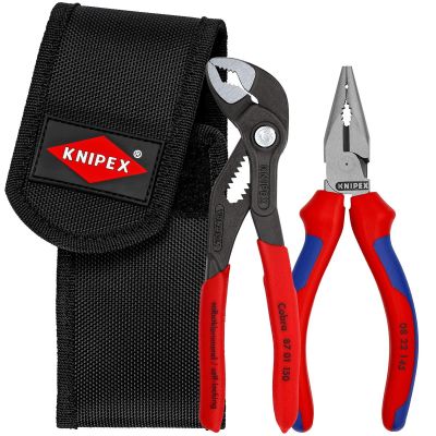 KNP002072V06 image(0) - KNIPEX 2 Pc Mini Pliers in Belt Pouch - Cobra&reg; and Needle-Nose