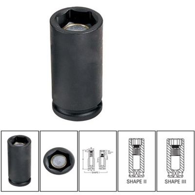 GRE1010MDG image(0) - Grey Pneumatic 3/8" Drive x 10mm Magnetic Deep Socket