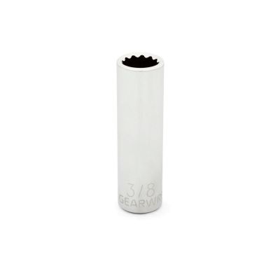 KDT80226 image(0) - GEARWRENCH 1/4 Inch Drive 12 Point Deep SAE Socket 3/8 Inch