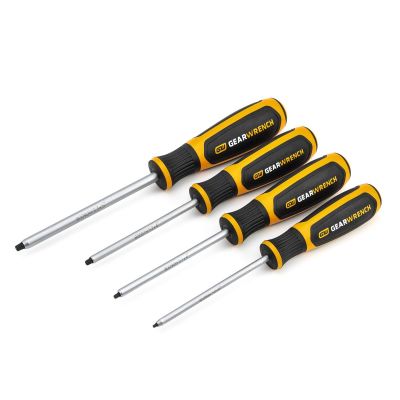 KDT80065H image(0) - GEARWRENCH 4 Piece Square Dual Material Screwdriver Set