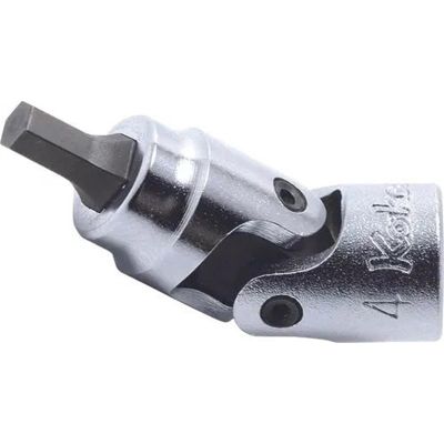 KKN2430M-3 image(0) - Ko-ken USA 2430M-3 1/4 Square Drive Universal Bit Socket 3 mm Hex Length 40 mm