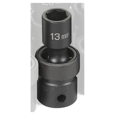 GRE2013UM image(0) - Grey Pneumatic 1/2" Drive x 13mm Standard Universal Socket