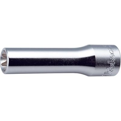 KKN4325-E10 image(0) - Ko-ken USA 4325-E10 1/2 Square Drive Deep TORX E10 Socket - Length 77 mm