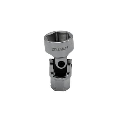 VIMDDSUJM413 image(0) - VIM Tools 13 mm 6 Point Dual Drive Stubby UJ Metric Socket - 1/4 Inch X 11 mm Drive