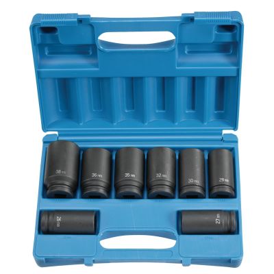GRE8134MD image(0) - Grey Pneumatic 3/4" Drive 8 Piece Deep Metric Set