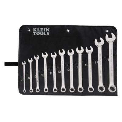 KLE68502 image(0) - Klein Tools Metric Combination Wrench Set, 11-Piece