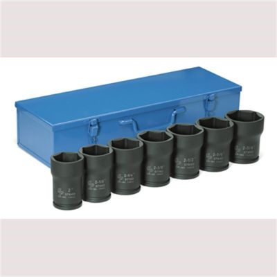 GRE8370 image(0) - Grey Pneumatic 3/4" Drive 7 Piece Truck Pinion Locknut Set