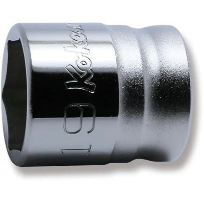 KKN4400MZ-19 image(0) - Ko-ken USA 4400MZ-19 1/2 Square Drive Socket 19 mm 6 Point Length 29 mm Z-series