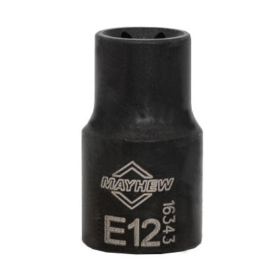 MAY16343 image(0) - Mayhew Mayhew E12 Inverted Torx&reg; Socket Bit, 3/8-Inch Drive