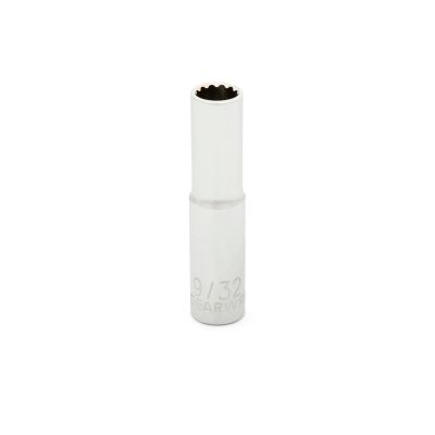 KDT80223D image(0) - GEARWRENCH 1/4 Inch Drive 12 Point Deep SAE Socket 9/32 Inch