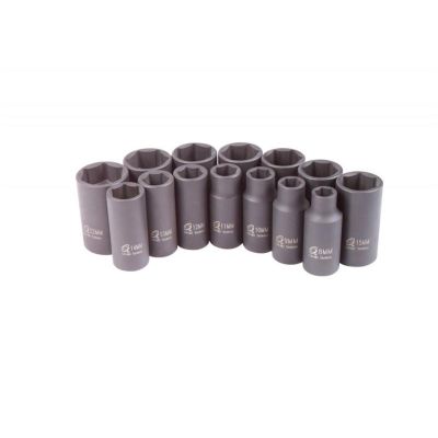SUN316MRD image(0) - SUNEX 3/8" Dr. 16mm Semi-Deep Impact Socket
