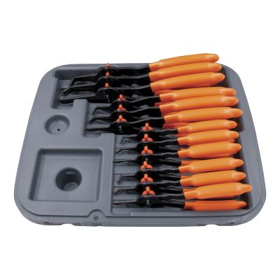 KAS3595 image(0) - Lang Tools (Kastar) 3595 - 12-Pc. Combination Internal/External Snap Ring Plier Set