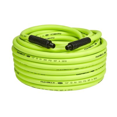 LEGHFZ12100YW3 image(0) - Legacy Manufacturing Flexzilla Air Hose, 1/2" x 100', 3/8" MNPT Fittings