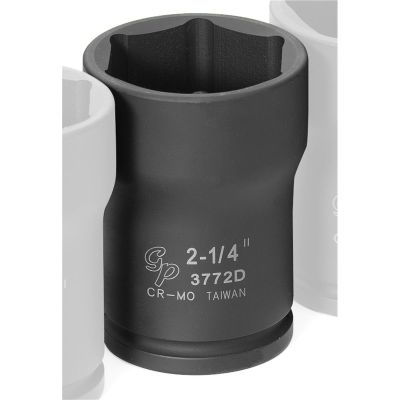 GRE3772D image(0) - Grey Pneumatic 3/4" Drive x 2-1/4" Deep Truck Pinion Locknut  Socket