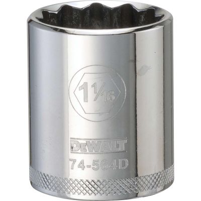 DWTDWMT74564OSP image(0) - DEWALT 001Pc 12Dr Socket-12Pt-1-1/16