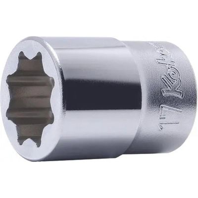 KKN4109M-23 image(0) - Ko-ken USA 4109M-23 1/2 Square Drive Socket 23 mm Double Square Length 43 mm For Lubrication service